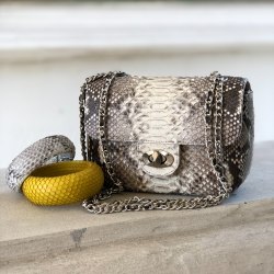 Сумка crossbody из натуральной кожи питона MINI без покраски