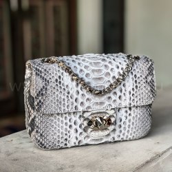 Сумка crossbody из натуральной кожи питона MINI без покраски