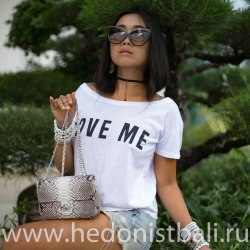 Сумка crossbody из натуральной кожи питона MINI без покраски