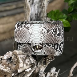 Сумка crossbody из натуральной кожи питона MINI без покраски