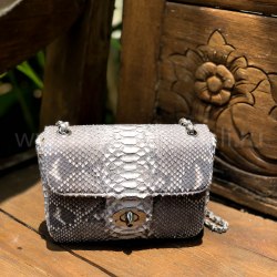 Сумка crossbody из натуральной кожи питона MINI без покраски