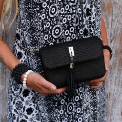 Cумка crossbody TASSEL S черная