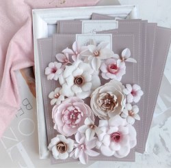 Набор цветов "DIAMOND" бежево-розовый, Pastel Flowers
