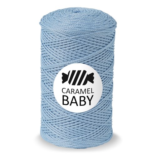 Полиэфирный шнур Caramel Baby цвет Голубика 500 м.