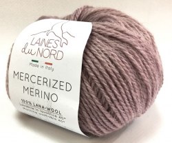 Пряжа Laines Du Nord Mercerized merino 08 серо-розовый