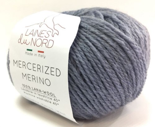 Пряжа Laines Du Nord Mercerized merino 13 средне-серый