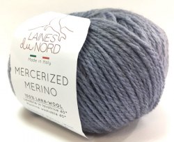 Пряжа Laines Du Nord Mercerized merino 13 средне-серый