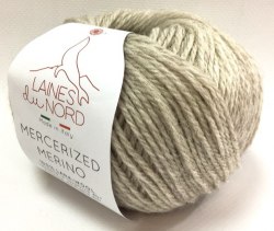 Пряжа Laines Du Nord Mercerized merino 03 светло-серый