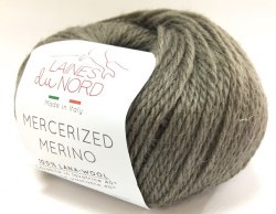 Пряжа Laines Du Nord Mercerized merino 05 серо-зелёный