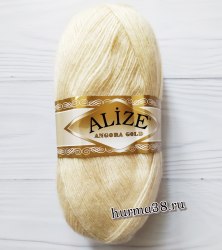 Пряжа Ализе Ангора Голд (Alize Angora Gold) 67 молочно-бежевый