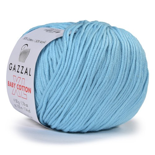 Пряжа Газзал Бейби Коттон XL (Gazzal Baby Cotton XL) 3451 светло-бирюзовый