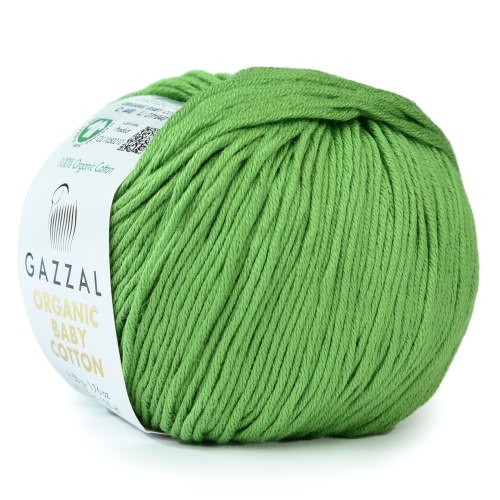 Пряжа Газзал Органик Беби Коттон (Gazzal Organic Baby Cotton) 440 кольраби