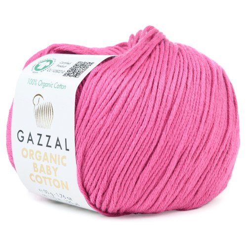 Пряжа Газзал Органик Беби Коттон (Gazzal Organic Baby Cotton) 454 мальва