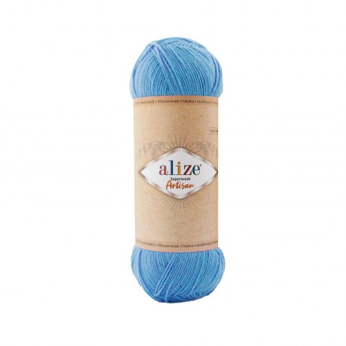 Пряжа Ализе Супервош Артисан (Alize Superwash Artisan) 957 светло-голубой