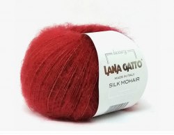 Пряжа Лана Гатто Силк Мохер (Lana Gatto Silk Mohair) 6026 тёмно-красный
