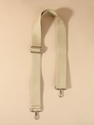 Ручка для сумки, стропа, с карабинами, 139 ± 3 × 3,8 см, цвет бежевый арт. 9898348
