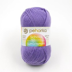 Пряжа Пехорка Школьная цвет 22 сирень