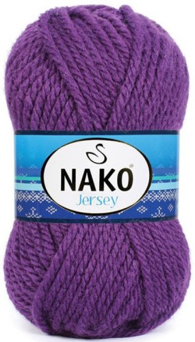 Пряжа Нако Джерси (Nako Jersey) цвет 6965 фиолетовый
