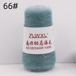Пряжа Кид Мохер (Kid Mohair Yarn) цвет 66 лазурный