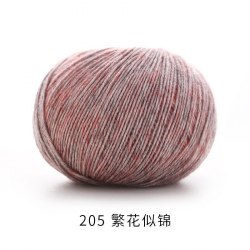 Пряжа Меланжевый хлопок с полиамидом цвет 205