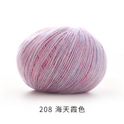 Пряжа Меланжевый хлопок с полиамидом цвет 208