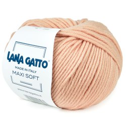 Пряжа Лана Гатто Макси Софт (Lana Gatto Maxi Soft) 14621 нежный персик