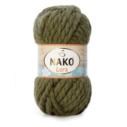 Пряжа Нако Лора (Nako Lora) цвет 4234 олива