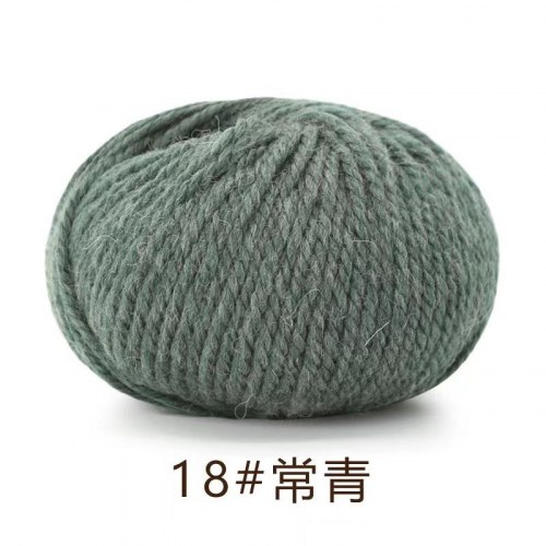 Пряжа Як Вул (Maoniurong) цвет 18 вечнозелёный