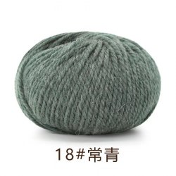 Пряжа Як Вул (Maoniurong) цвет 18 вечнозелёный