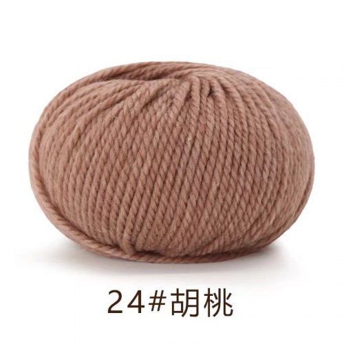 Пряжа Як Вул (Maoniurong) цвет 24 грецкий орех