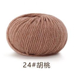 Пряжа Як Вул (Maoniurong) цвет 24 грецкий орех