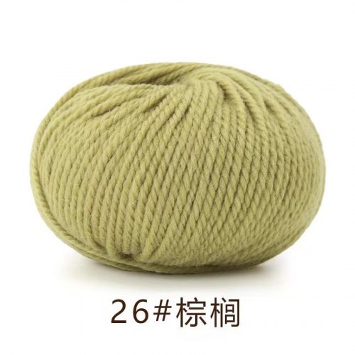 Пряжа Як Вул (Maoniurong) цвет 26 олива