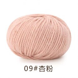 Пряжа Як Вул (Maoniurong) цвет 09 абрикосовый