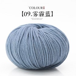 Пряжа Morandy цвет 09 дымчато-голубой Пряжа Morandy цвет 09 дымчато-голубой