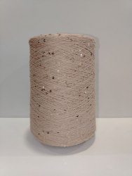 Пряжа Хлопок с пайетками цвет 07 беж