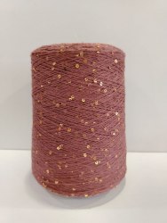 Пряжа Хлопок с пайетками цвет 13 бургунди