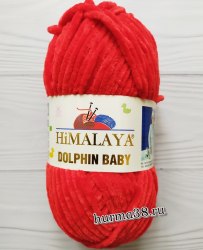 Пряжа Гималая Долфин Беби (Himalaya Dolphin Baby) 80318 красный