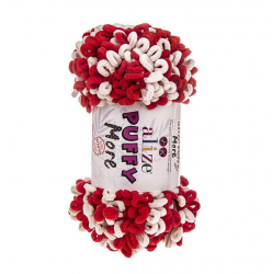 Пряжа Ализе Пуффи Мор (Alize Puffy More) цвет 6286