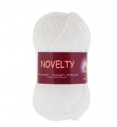 Пряжа Вита Коттон Новелти (VITA COTTON Novelty) цвет 1201 белый