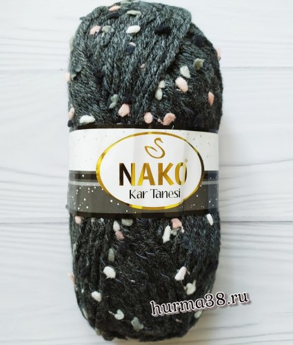 Пряжа Нако Кар Танеси (Nako Kar Tanesi) 60258 серый
