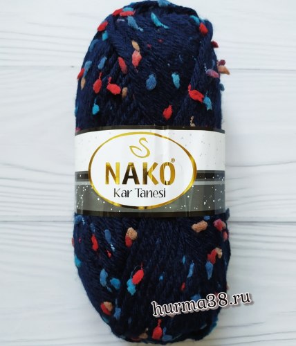 Пряжа Нако Кар Танеси (Nako Kar Tanesi) 60259 синий