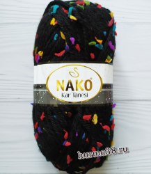 Пряжа Нако Кар Танеси (Nako Kar Tanesi) 60272 чёрный
