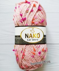 Пряжа Нако Кар Танеси (Nako Kar Tanesi) 60262 розовый