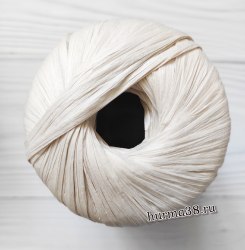 Пряжа Фибра Натура Раффия (Fibra Natura Raffia) 116-15 жемчужный