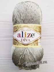 Пряжа Ализе Дива (Alize Diva) 302 оливковый