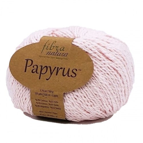 Пряжа Фибра Натура Папирус (Fibra Natura Papyrus) 229-05 светло-розовый