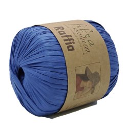 Пряжа Фибра Натура Раффия (Fibra Natura Raffia) 116-13 синий