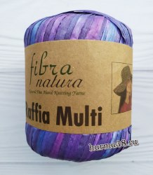 Пряжа Фибра Натура Раффия Мульти (Fibra Natura Raffia Multi) 117-06