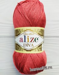 Пряжа Ализе Дива (Alize Diva) 366 гранат