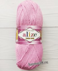 Пряжа Ализе Коттон Голд (Alize Cotton Gold) 98 розовый